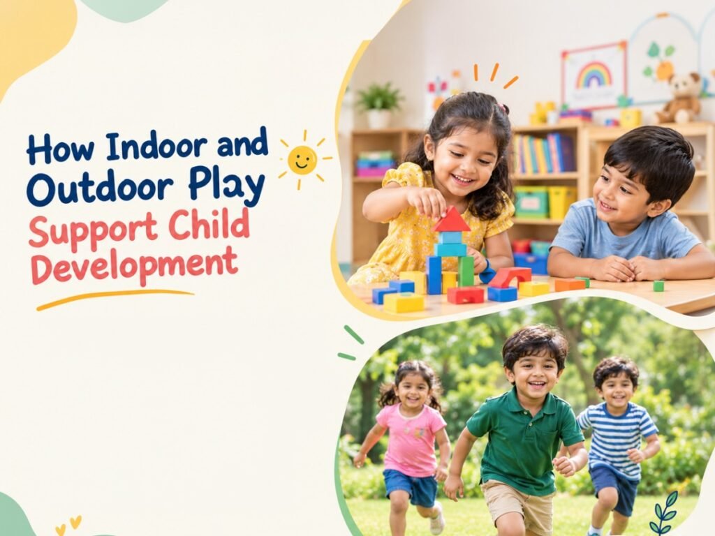 Indoor and outdoor play for child development
