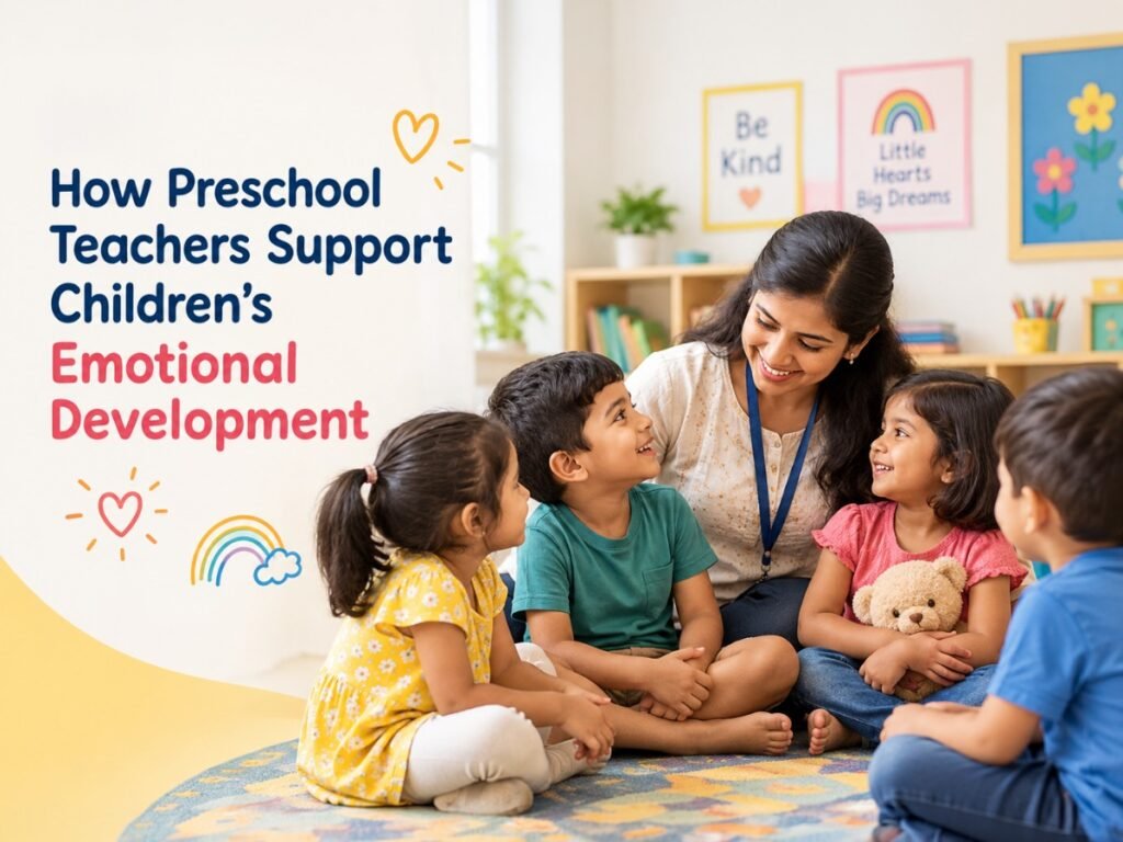 Preschool in Bangalore teachers supporting children’s emotional development